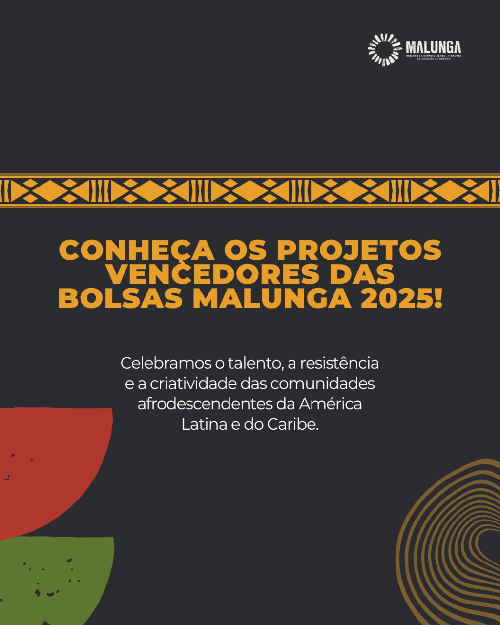Conheça os projetos cencedores da Bolsa Malunga 2025